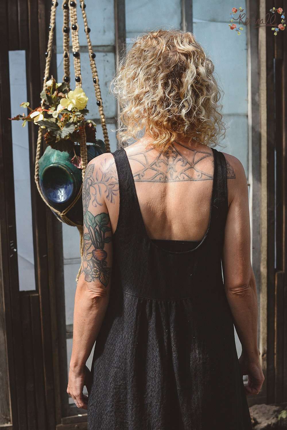 Cotton Lake Dress in Noir - Image 4