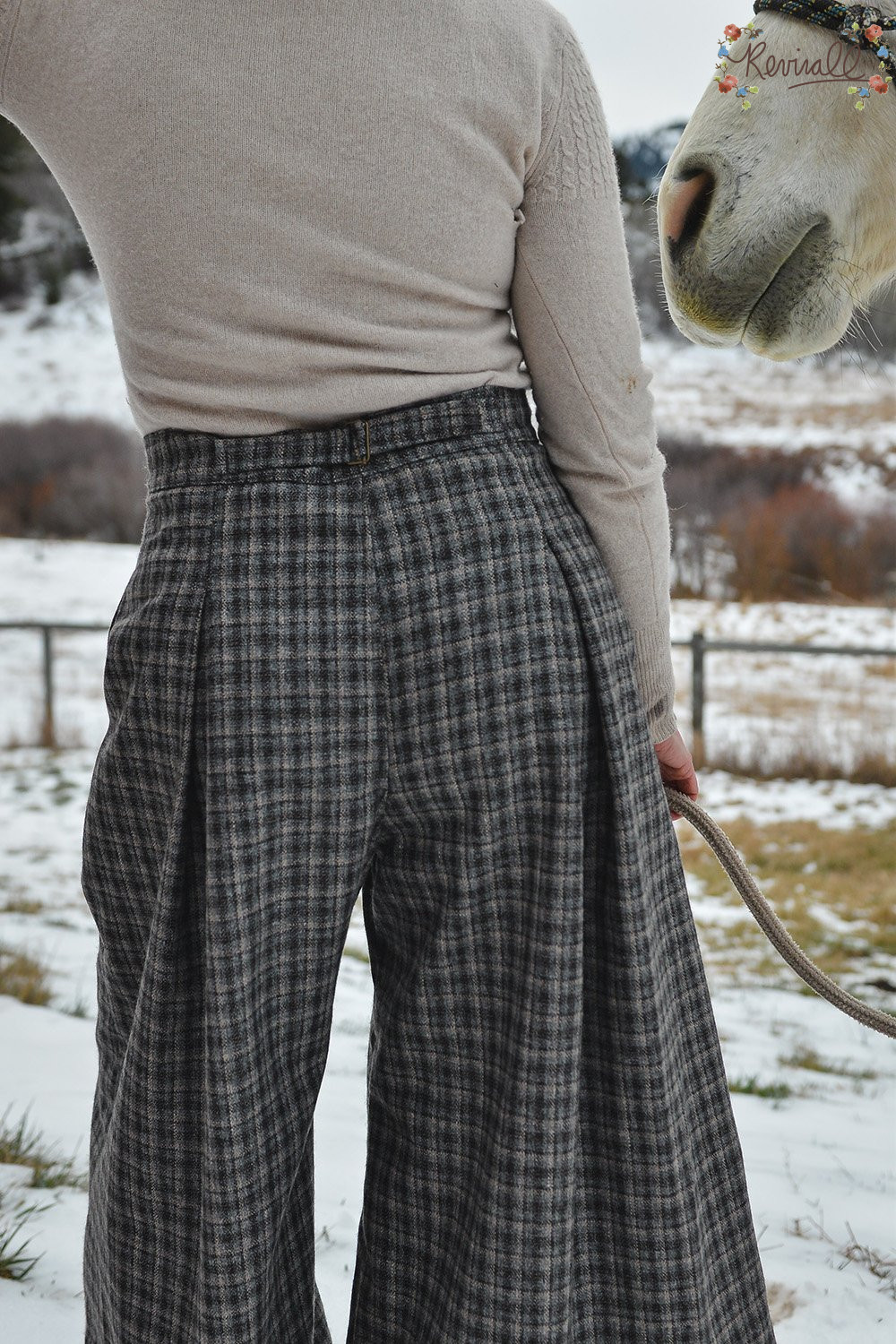 Wool Riding Pant in Oxford- Small & XL - Image 2