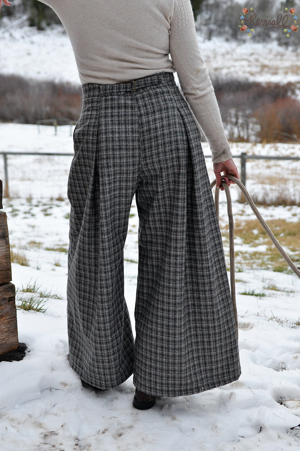 Wool Riding Pant in Oxford- Small & XL - Image 5