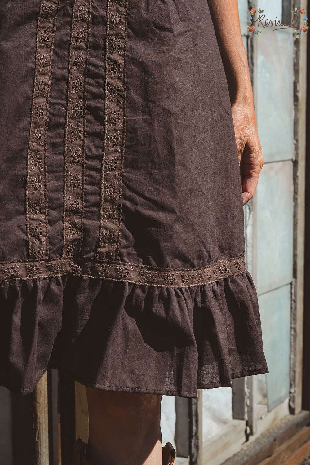 Cotton Lake Dress in Sandalwood - Image 3