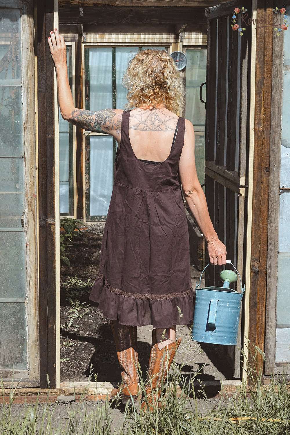 Cotton Lake Dress in Sandalwood - Image 4