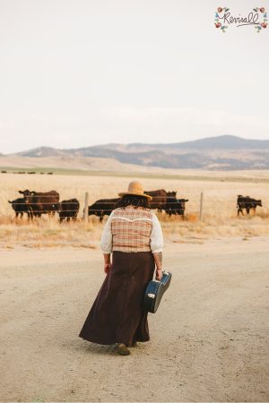 Long Brown Wool Skirt - Image 3