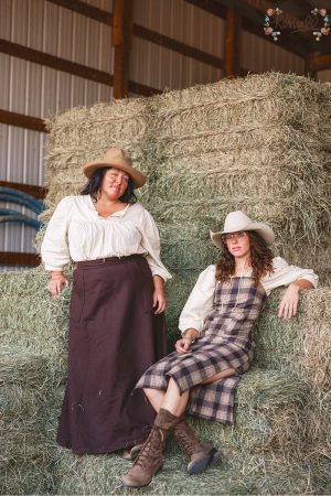 Long Brown Wool Skirt - Image 2