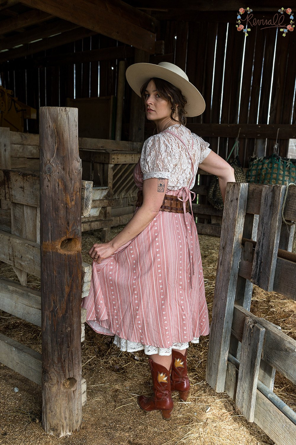 Linen Grace Sundress in Rouge- XL - Image 3