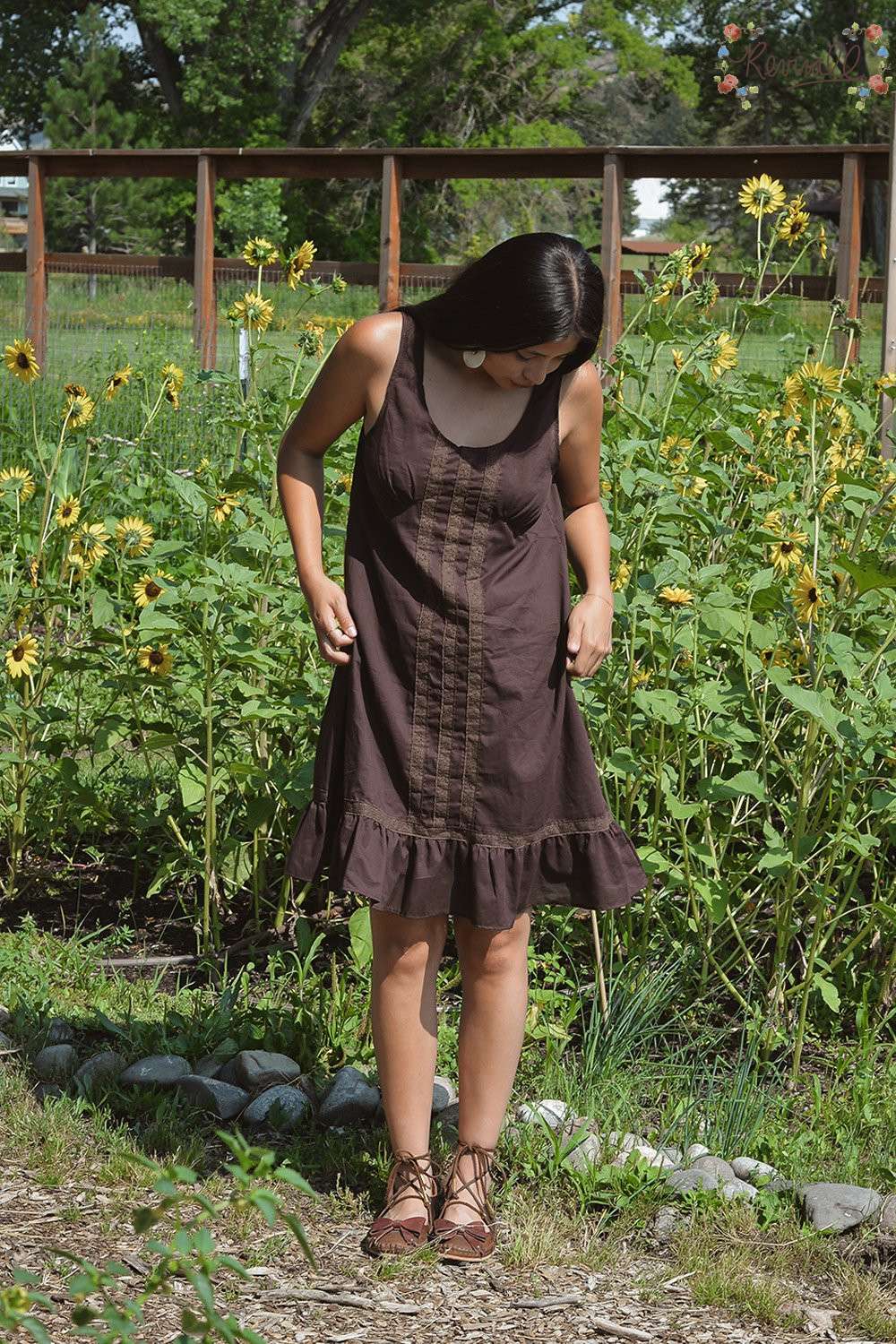 Cotton Lake Dress in Sandalwood - Image 6