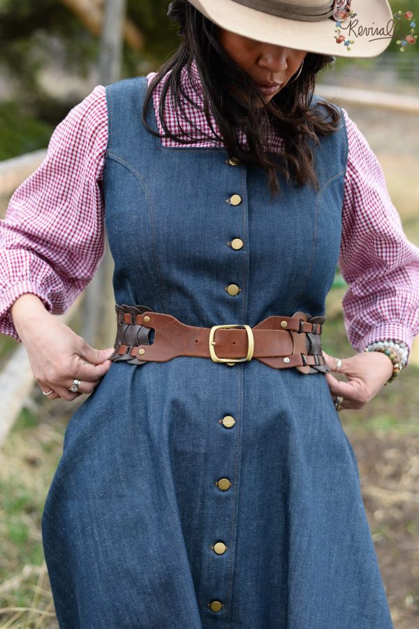 The Dark Brown Leather Bronc Belt