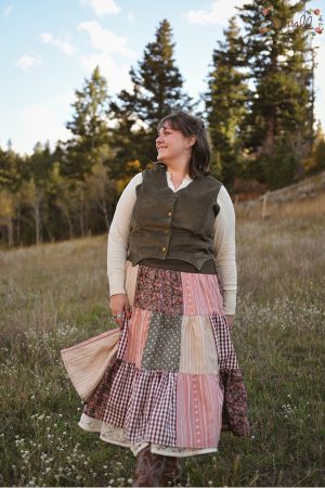 Corduroy Cantina Vest in Saguaro -XL - Image 2