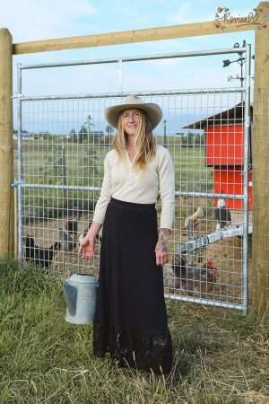 Vintage-Style Cotton Petticoat in Black