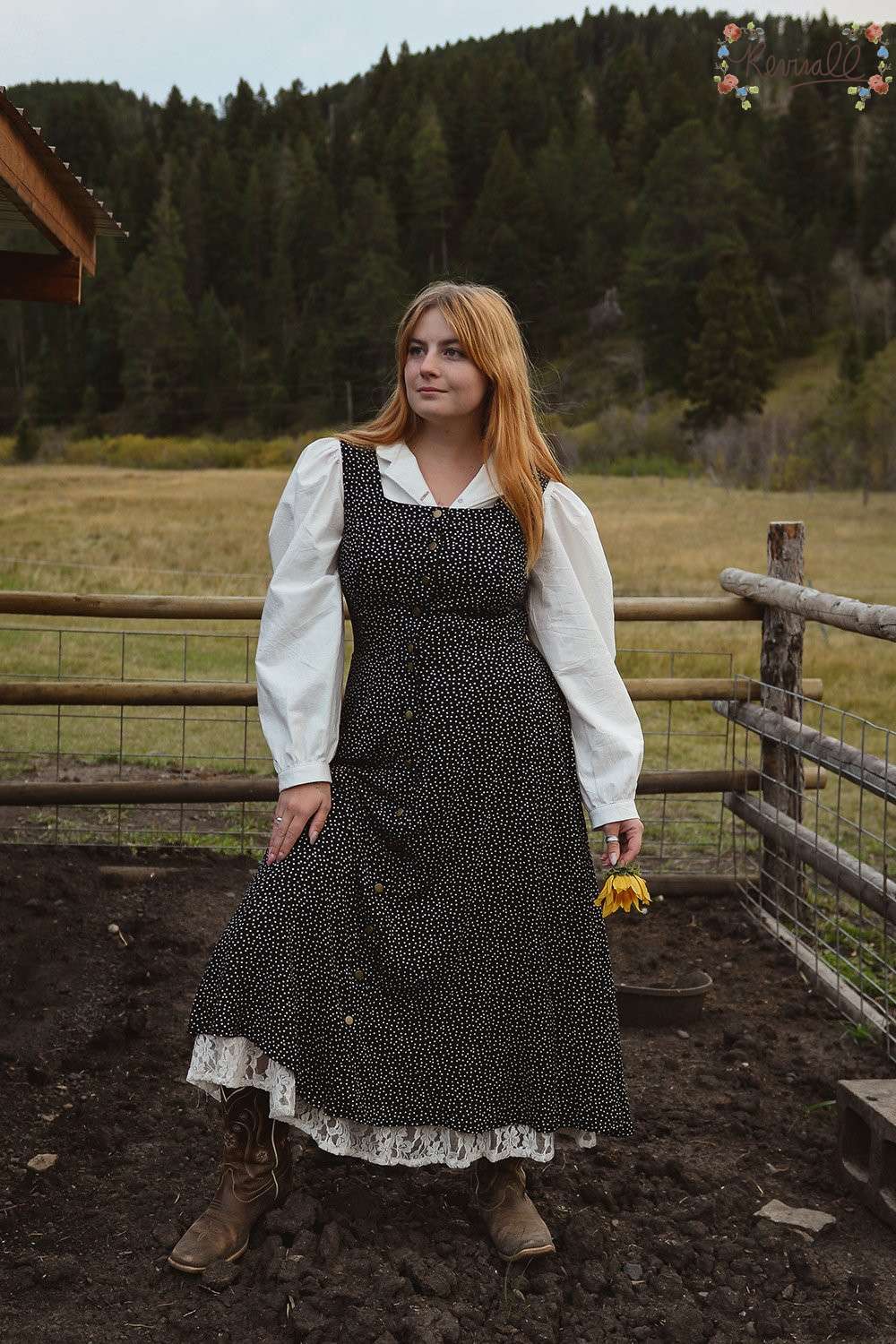 Ashley Mae Dress in Polkadot - Image 3